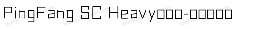 PingFang SC Heavy转换器字体转换